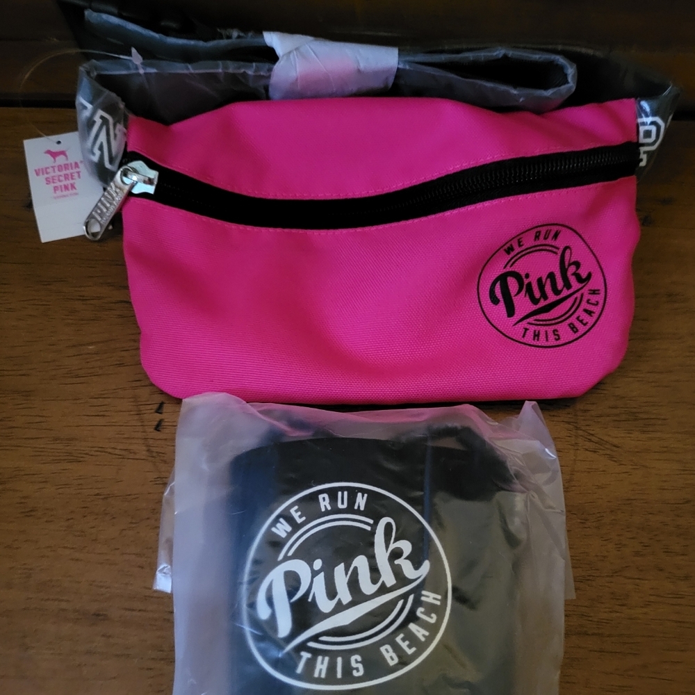 NWTVictoria's Secret Pink Crossbody Bag And Drink Coozie Purse